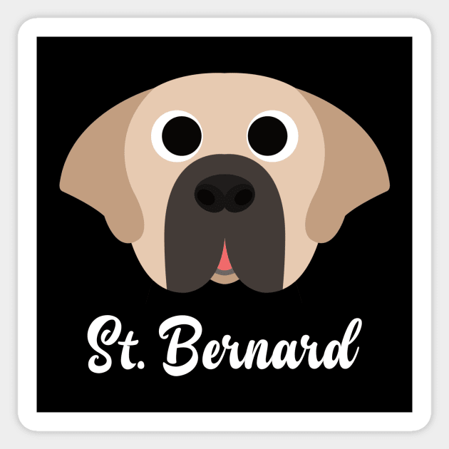 St. Bernard - Saint Bernard Sticker by DoggyStyles